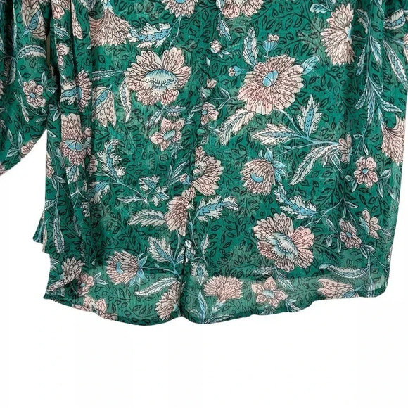 Torrid Chiffon Lurex Button-Up Blouse - Picture 6 of 8